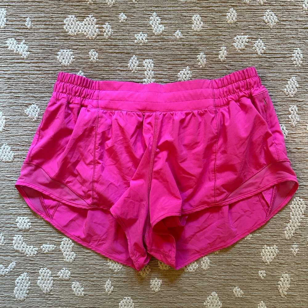 lululemon athletica Sonic Pink Athletic Shorts